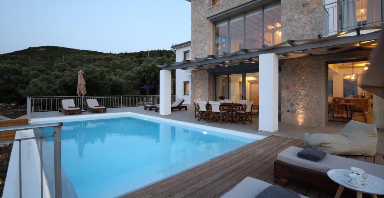 Tsakmakis Villas Luxury- Panoramic Sea View - Lefkada Tsoukaládhes Dış mekan fotoğraf