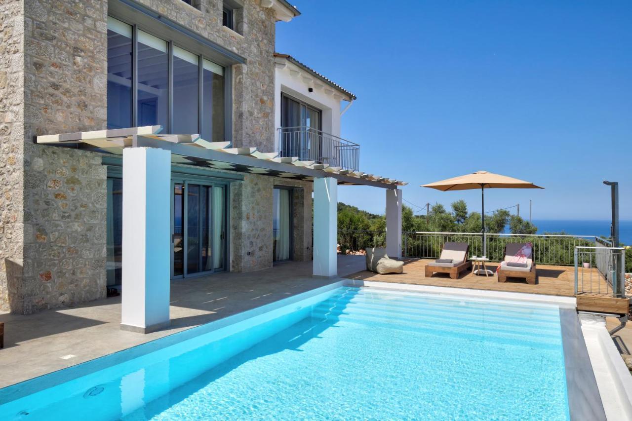 Tsakmakis Villas Luxury- Panoramic Sea View - Lefkada Tsoukaládhes Dış mekan fotoğraf