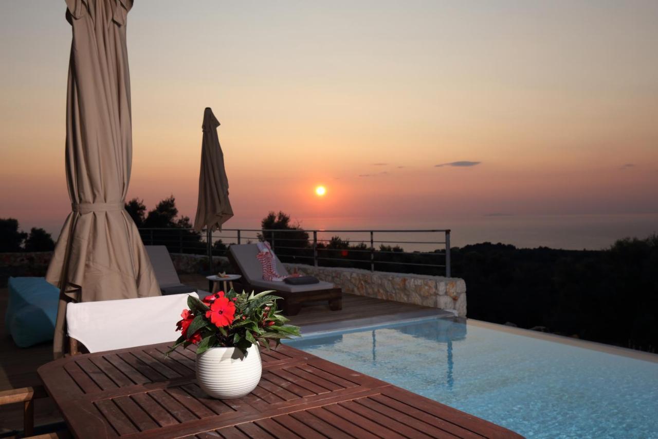 Tsakmakis Villas Luxury- Panoramic Sea View - Lefkada Tsoukaládhes Dış mekan fotoğraf