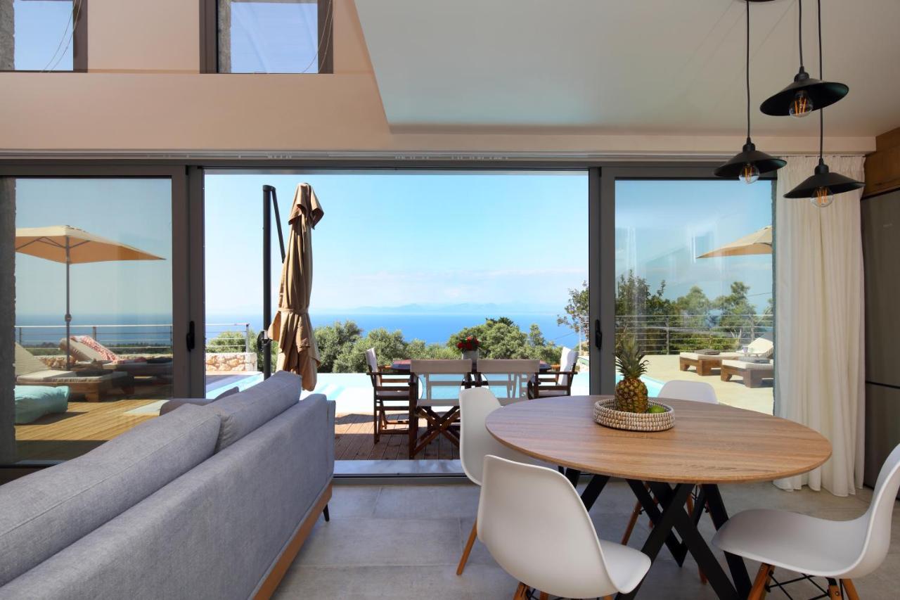 Tsakmakis Villas Luxury- Panoramic Sea View - Lefkada Tsoukaládhes Dış mekan fotoğraf