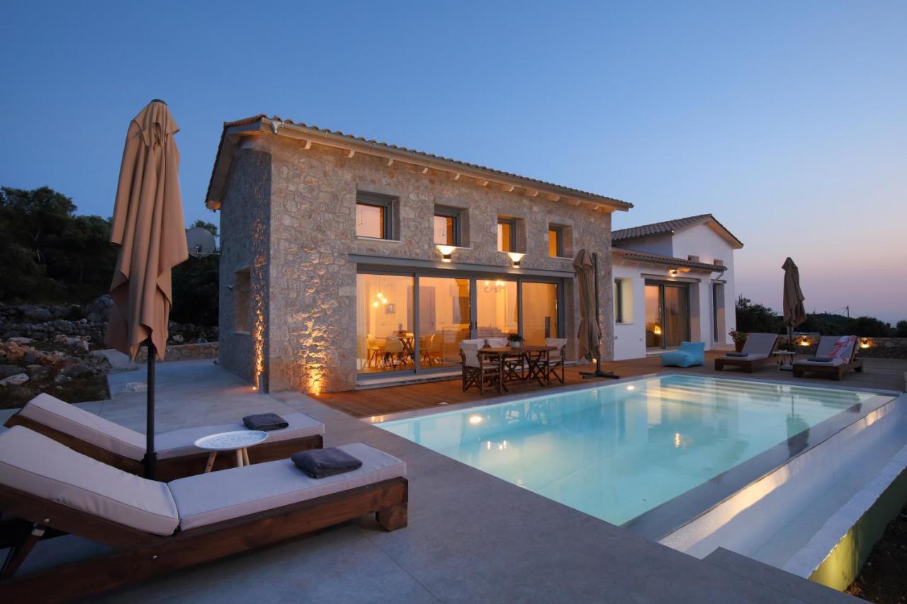 Tsakmakis Villas Luxury- Panoramic Sea View - Lefkada Tsoukaládhes Dış mekan fotoğraf