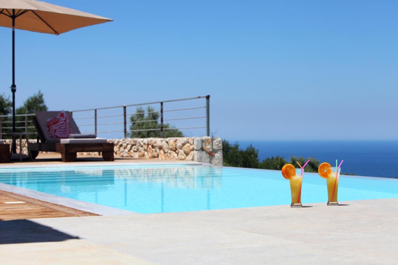 Tsakmakis Villas Luxury- Panoramic Sea View - Lefkada Tsoukaládhes Dış mekan fotoğraf
