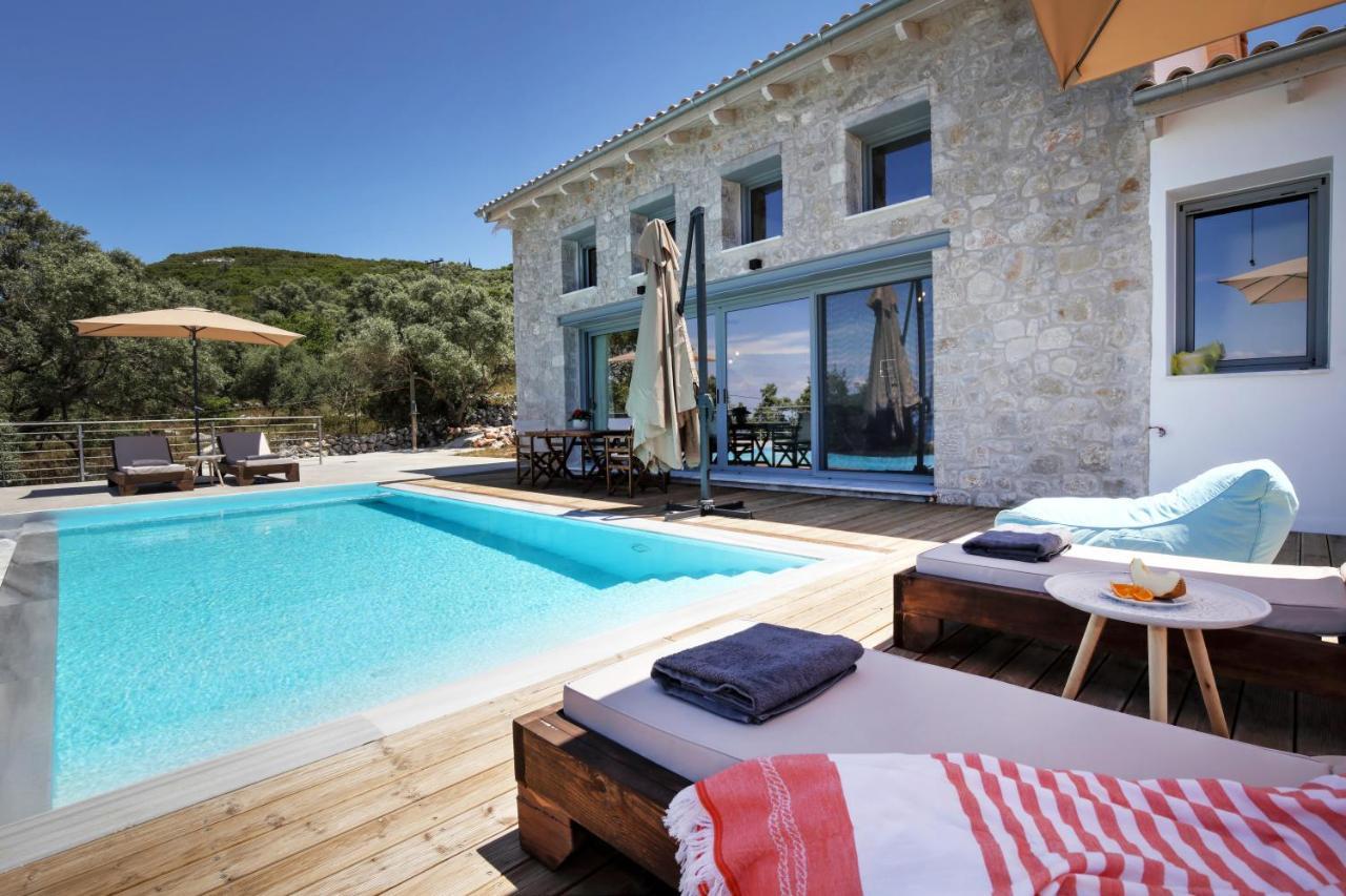 Tsakmakis Villas Luxury- Panoramic Sea View - Lefkada Tsoukaládhes Dış mekan fotoğraf