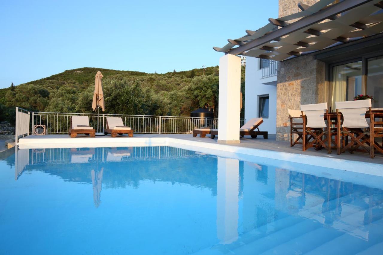 Tsakmakis Villas Luxury- Panoramic Sea View - Lefkada Tsoukaládhes Dış mekan fotoğraf
