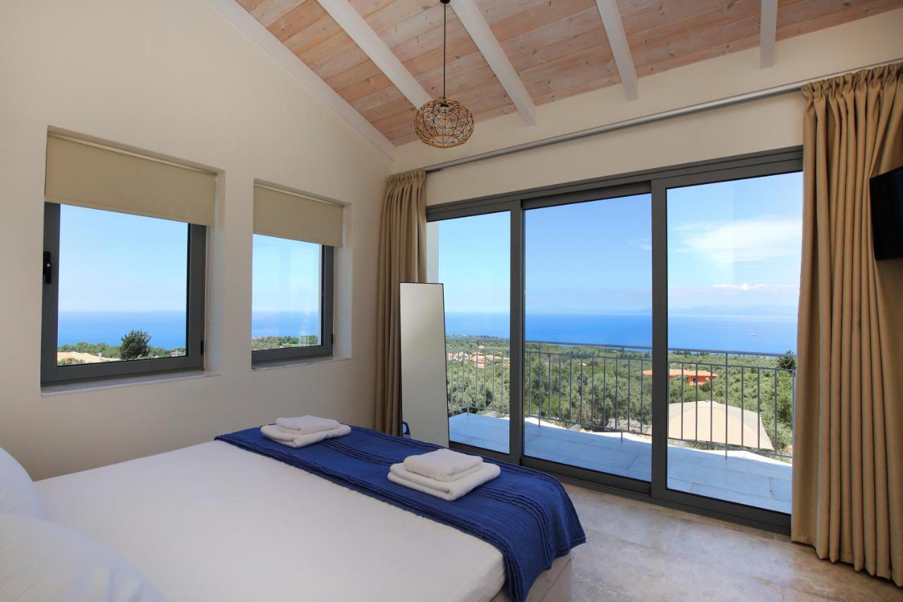 Tsakmakis Villas Luxury- Panoramic Sea View - Lefkada Tsoukaládhes Dış mekan fotoğraf