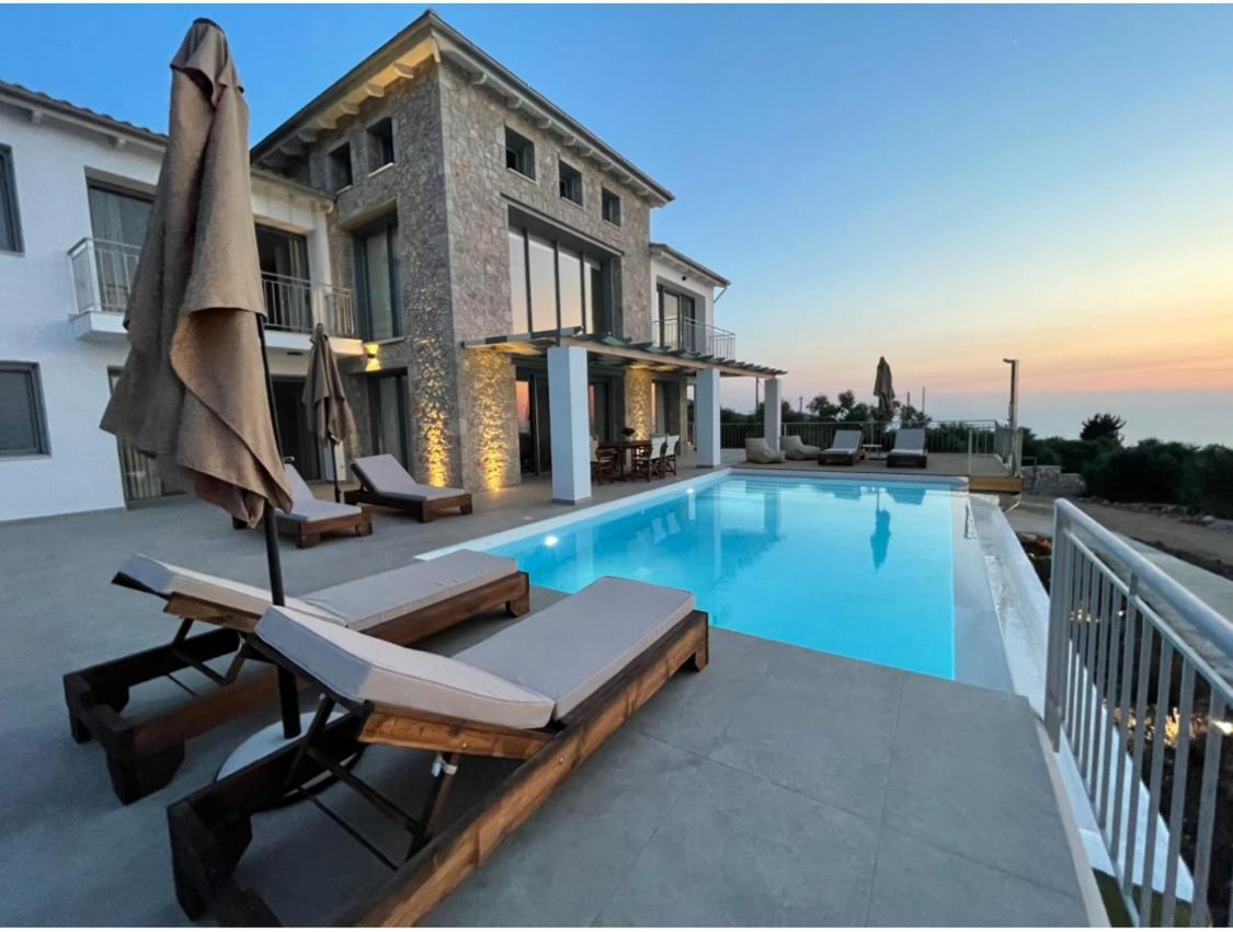 Tsakmakis Villas Luxury- Panoramic Sea View - Lefkada Tsoukaládhes Dış mekan fotoğraf